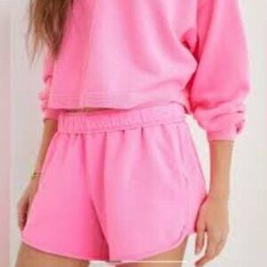 Not Available Aerie Terry Cloth Shorts Hot Pink High